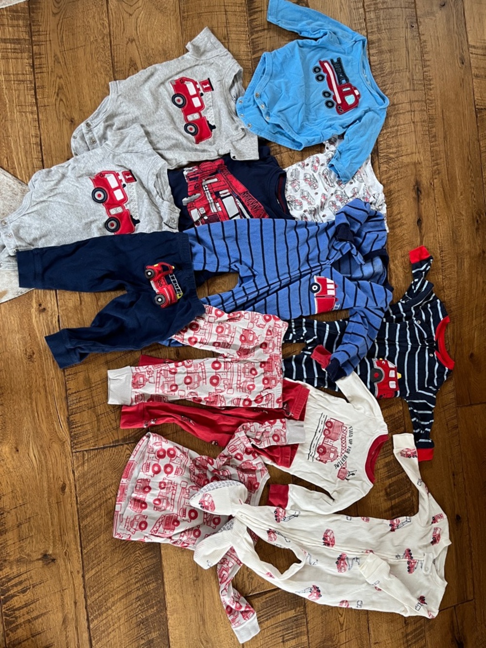 Firetruck fireman lot bundle 9 month and 12 month